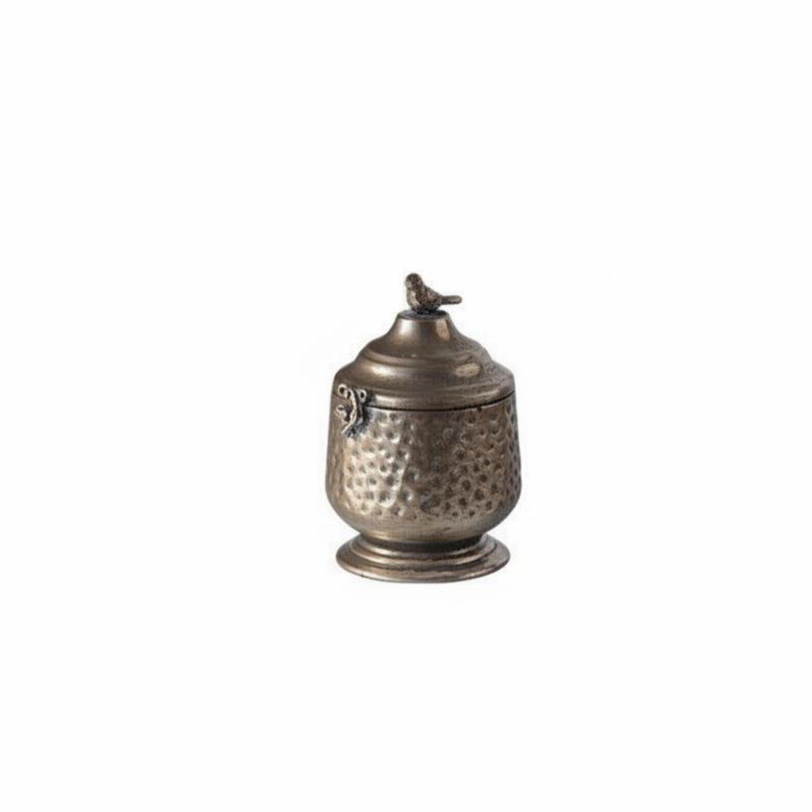 Vintage Collector - Distressed Metal Canister Handmade Vintage Iron