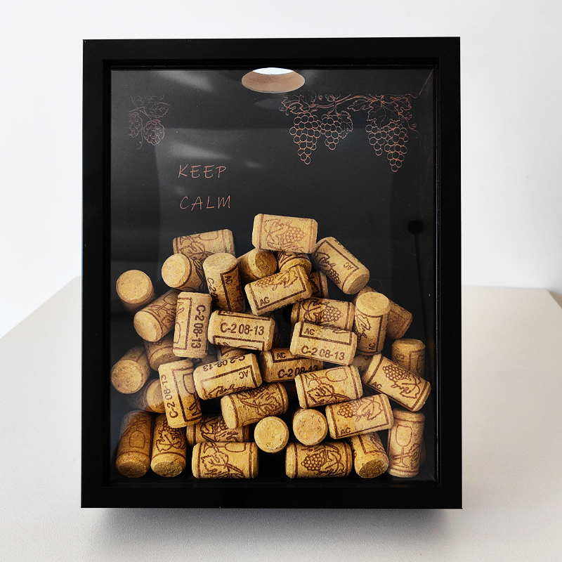 Red Wine Cork Display Frame Wo - Collectible Vintage Photos ulasan dan harga