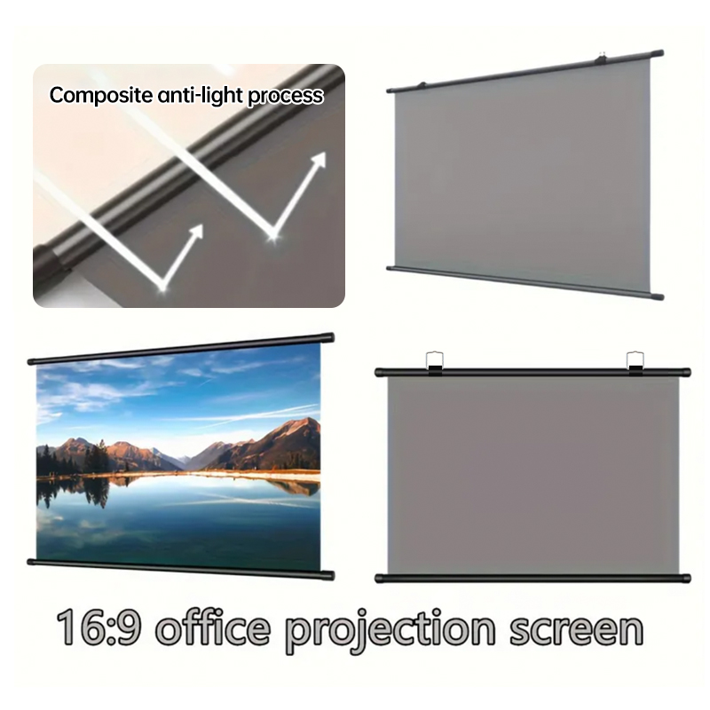 Projector Screen Wall Mounted  - Slide Film 120 ulasan dan harga