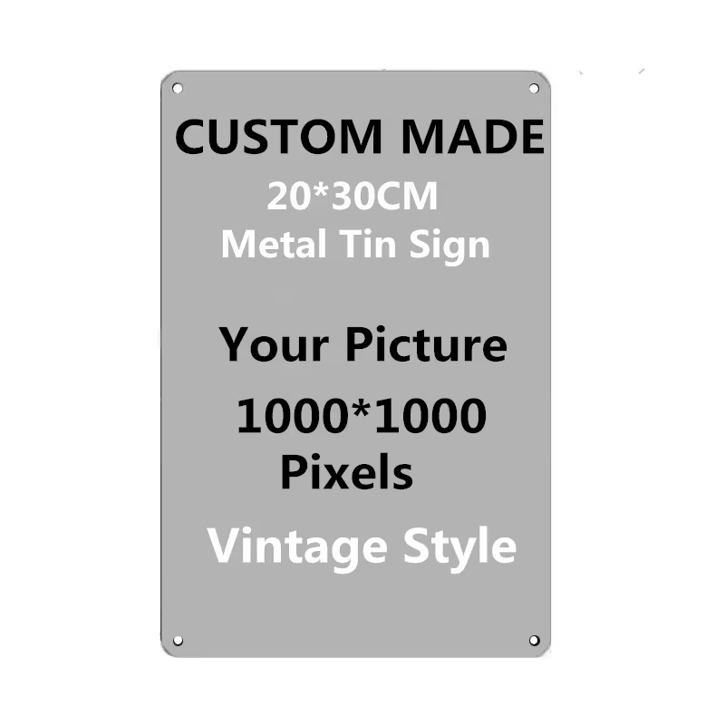 Personalized Custom Metal Tin  - Vintage Collectible Plates ulasan dan harga