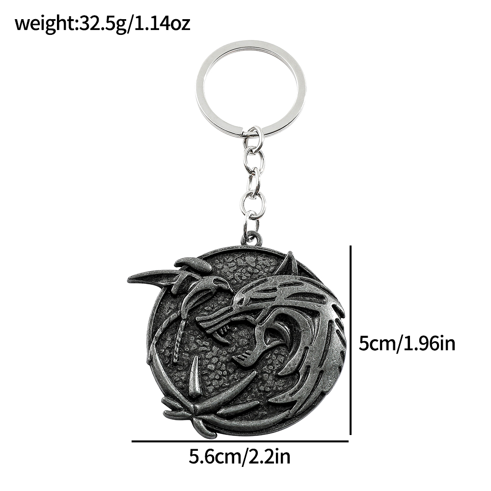 Vintage Wolf Head Keychain Gam - Vintage Collector ulasan dan harga