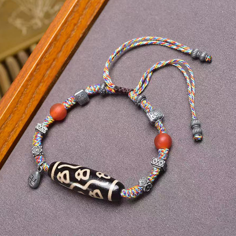 Natural Agate Fortune God Bead - Collectible Vintage Matches ulasan dan harga