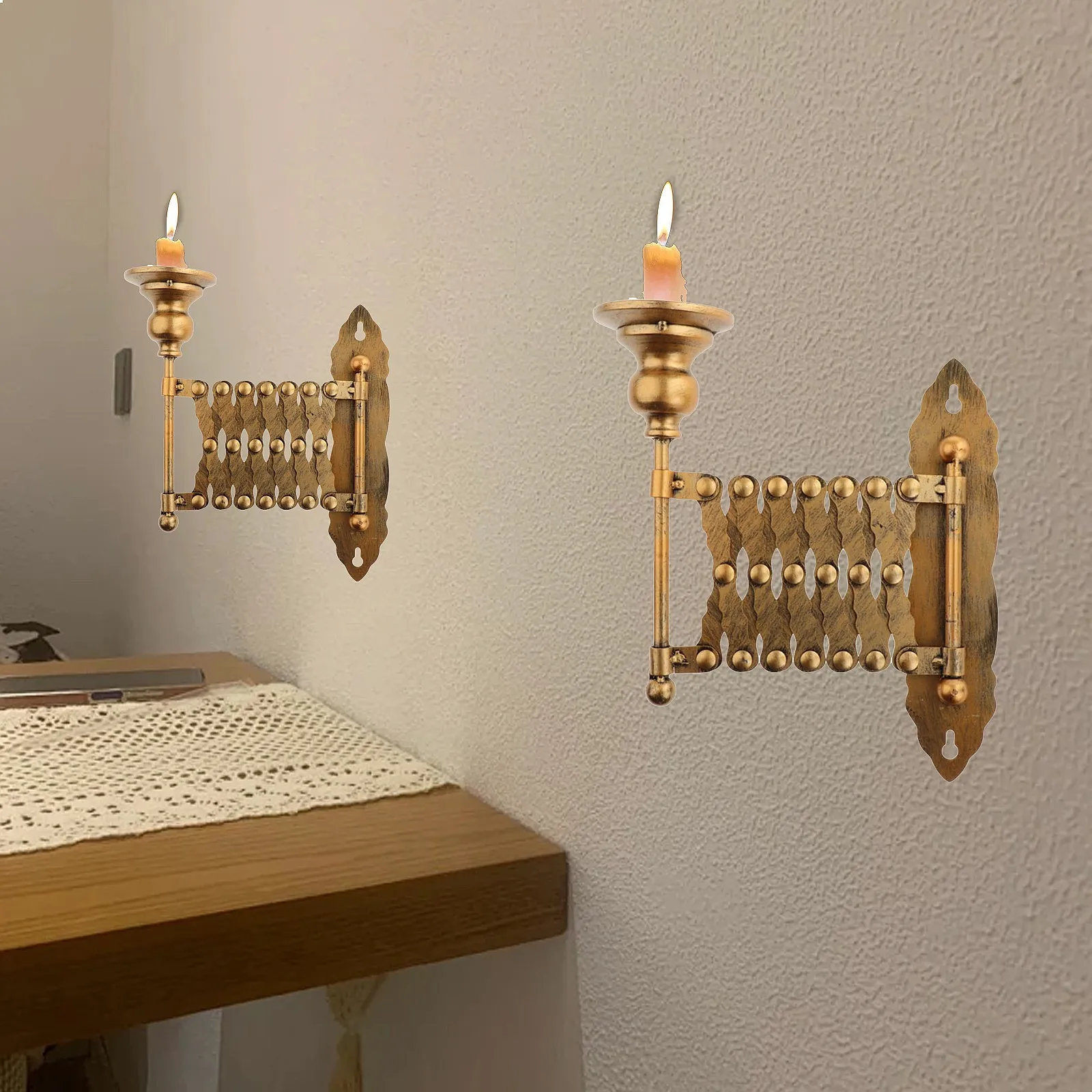 Vintage Expanding Taper Candle - Collectible Vintage Matches ulasan dan harga