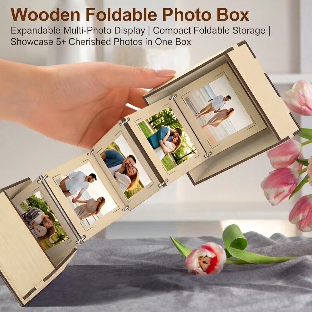 Creative Folding Wooden Photo  - Collectible Vintage Photos ulasan dan harga