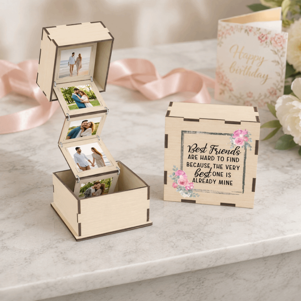 Creative Folding Wooden Photo  - Collectible Vintage Photos ulasan dan harga