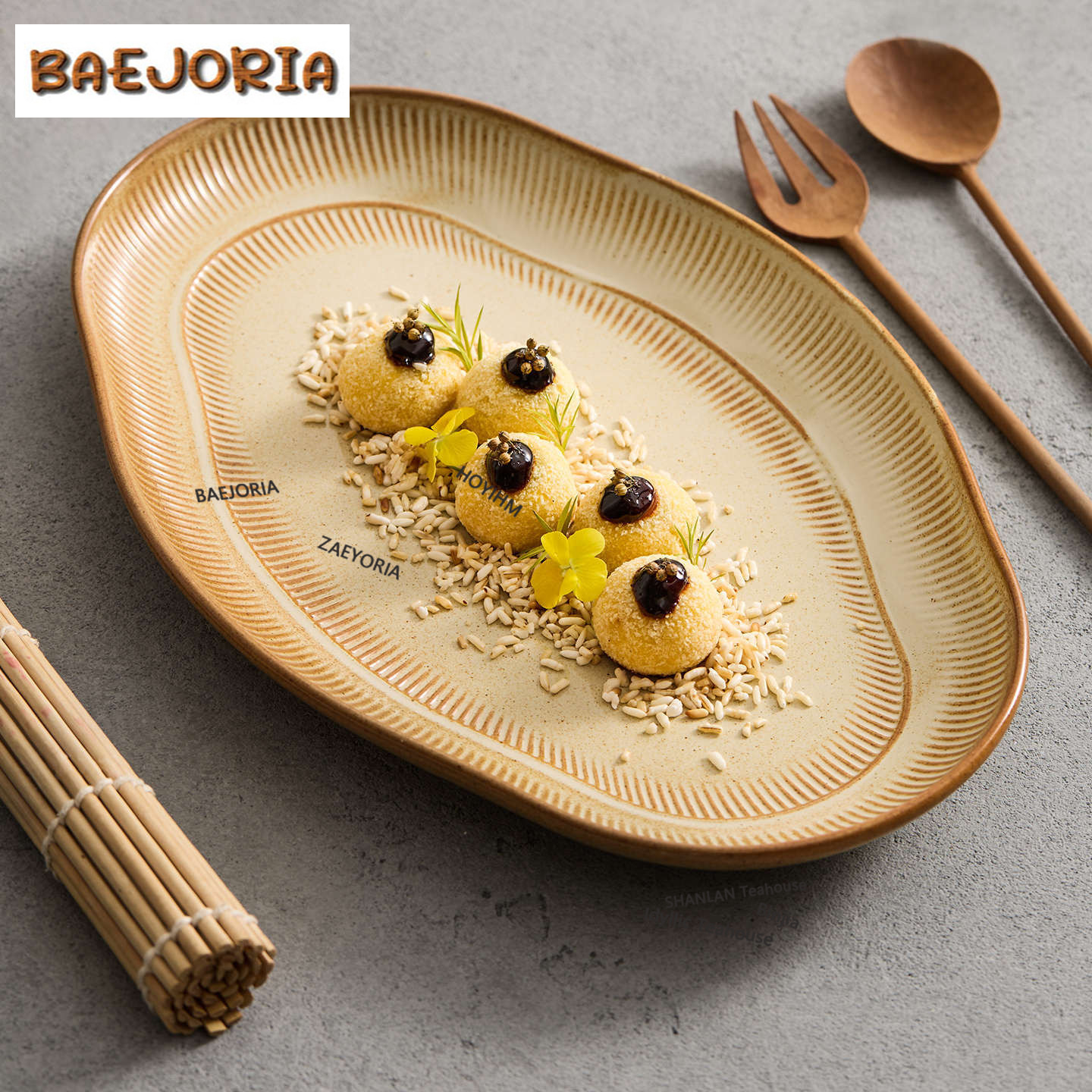 BAEJORIA Kiln Fambe Fish Plate - Vintage Collectible Dishes ulasan dan harga