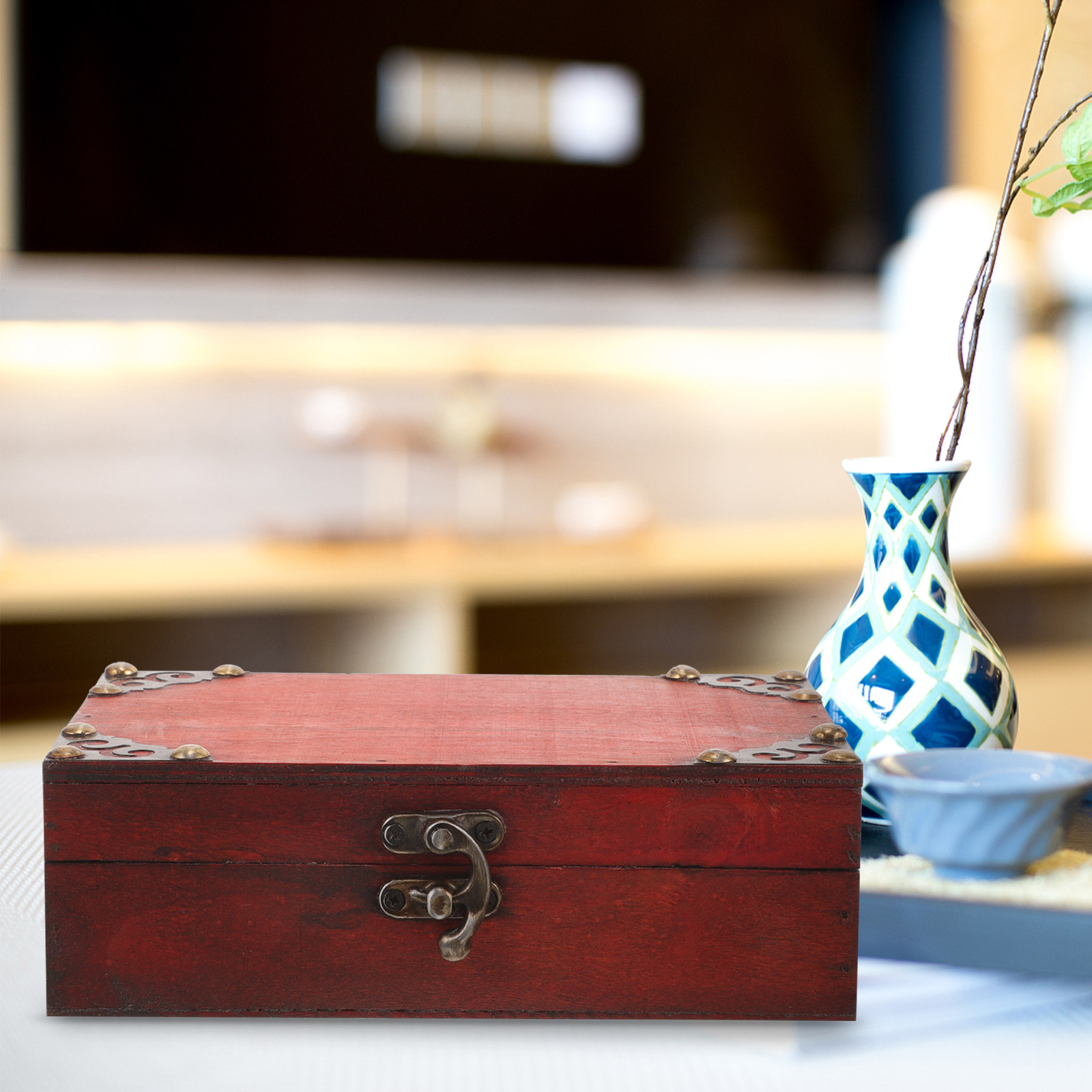 Vintage Wooden Keepsake Box Sm - Collectible Vintage Photos ulasan dan harga