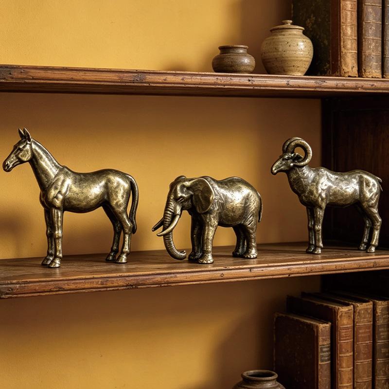 Solid Brass Animal Figurines H - Vintage Collectibles Store ulasan dan harga