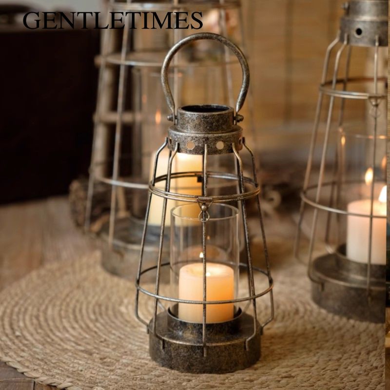 European Iron & Glass Candle H - Collectible Vintage Matches ulasan dan harga