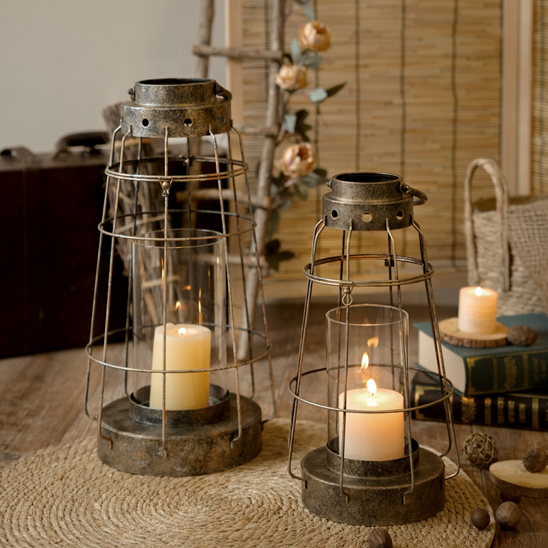 European Iron & Glass Candle H - Collectible Vintage Matches ulasan dan harga