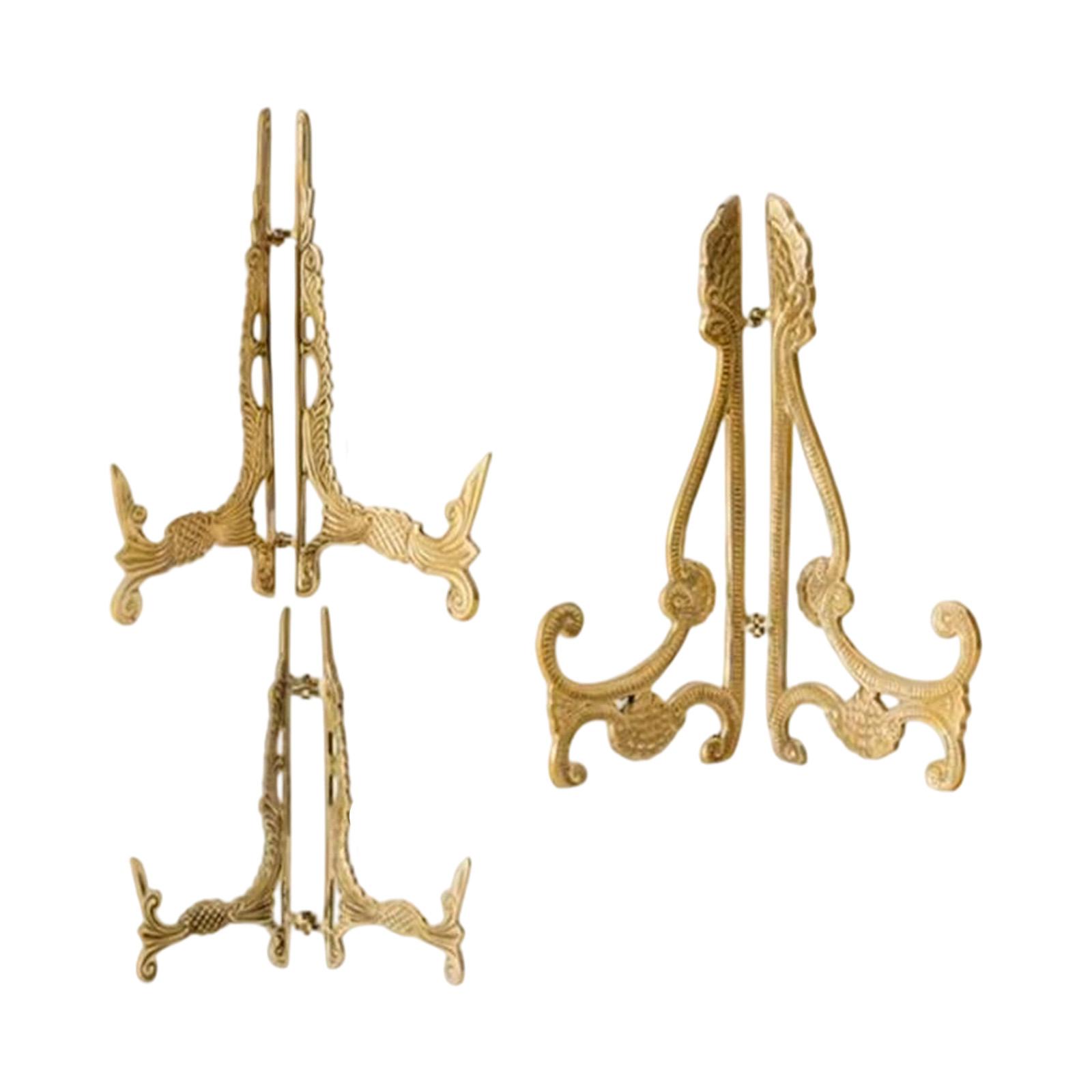 Vintage Brass Plate Holder Dec - Vintage Collectible Dishes ulasan dan harga