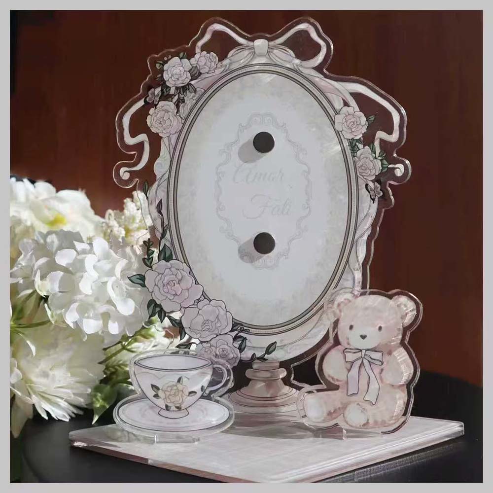 Vintage Floral Ribbon Oval Mag - Collectible Vintage Photos ulasan dan harga