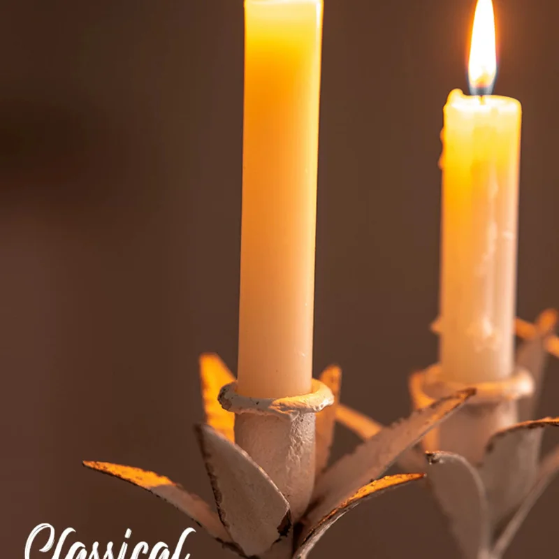 Vintage Metal Floral Candelabr - Collectible Vintage Matches ulasan dan harga
