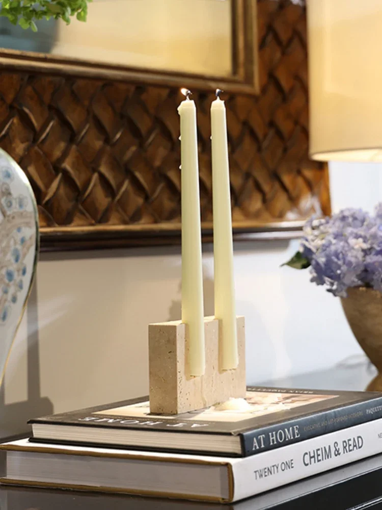 2 Holes Marble Candlestick Hol - Collectible Vintage Matches ulasan dan harga