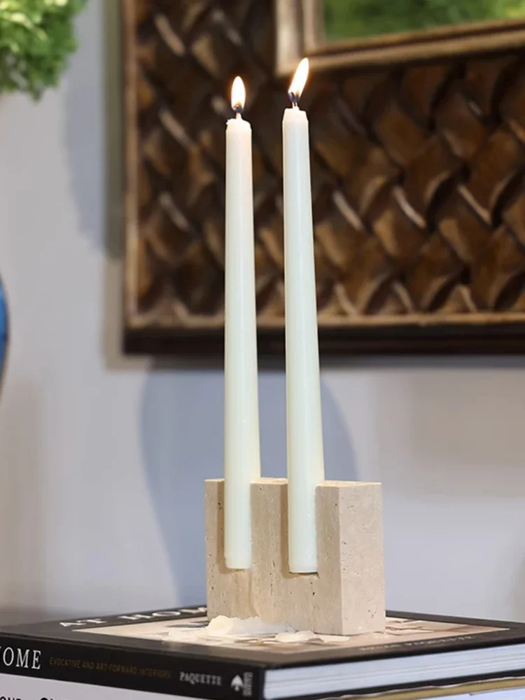 2 Holes Marble Candlestick Hol - Collectible Vintage Matches ulasan dan harga